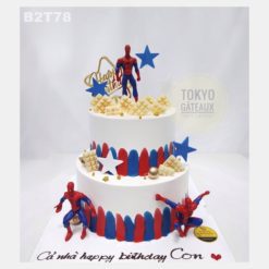 Bánh sinh nhật Người Nhện 2 Tầng