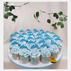 Set Cupcake Dolphins