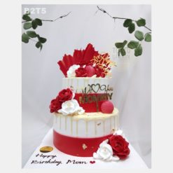 Bánh sinh nhật Hoa Hồng Macaron 2 Tầng