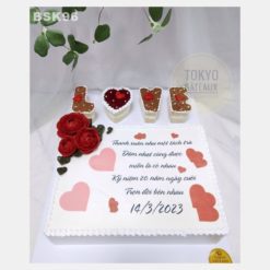Bánh sinh nhật White Valentine