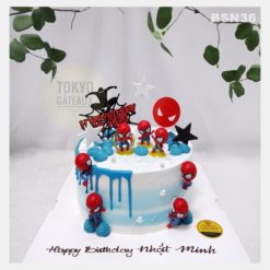 Bánh sinh nhật Người Nhện Chibi