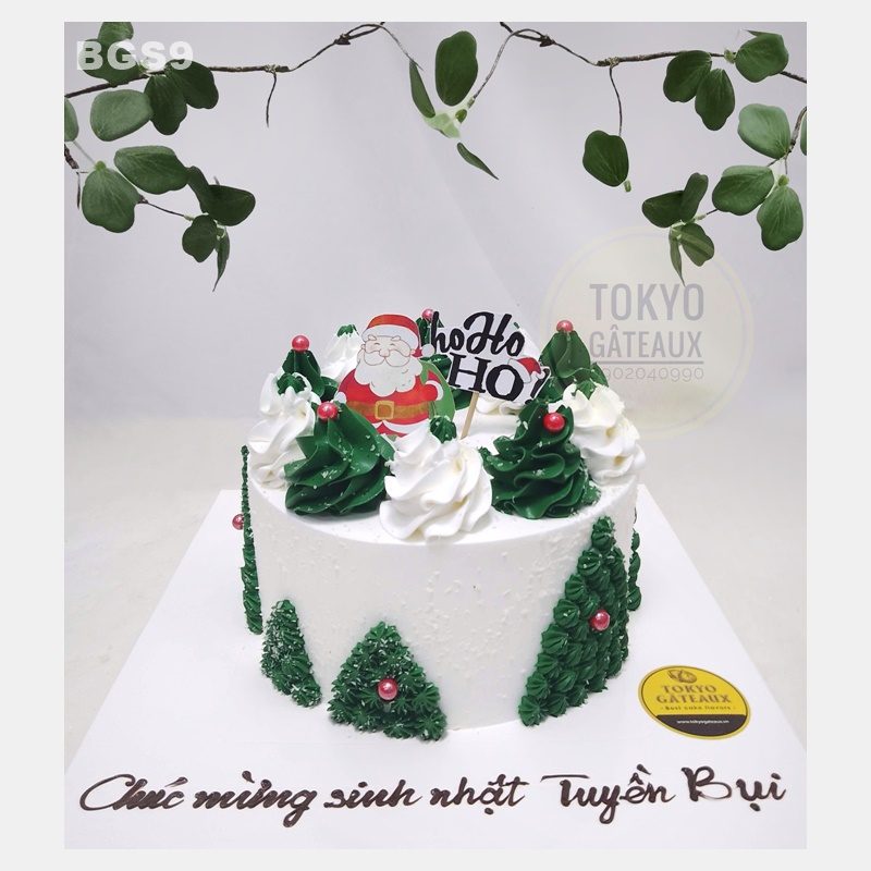 Mẫu Bánh Noel - MBNE001, Tiệm bánh kem online Củi Bakery Đà Lạt