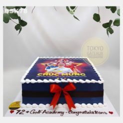 Bánh sinh nhật In Ảnh Nơ Đỏ