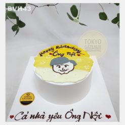 Bánh sinh nhật vẽ hình Cả Nhà Yêu Ông Nội