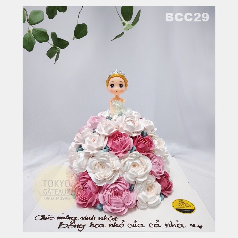 Bánh sinh nhật Công Chúa Váy Hoa