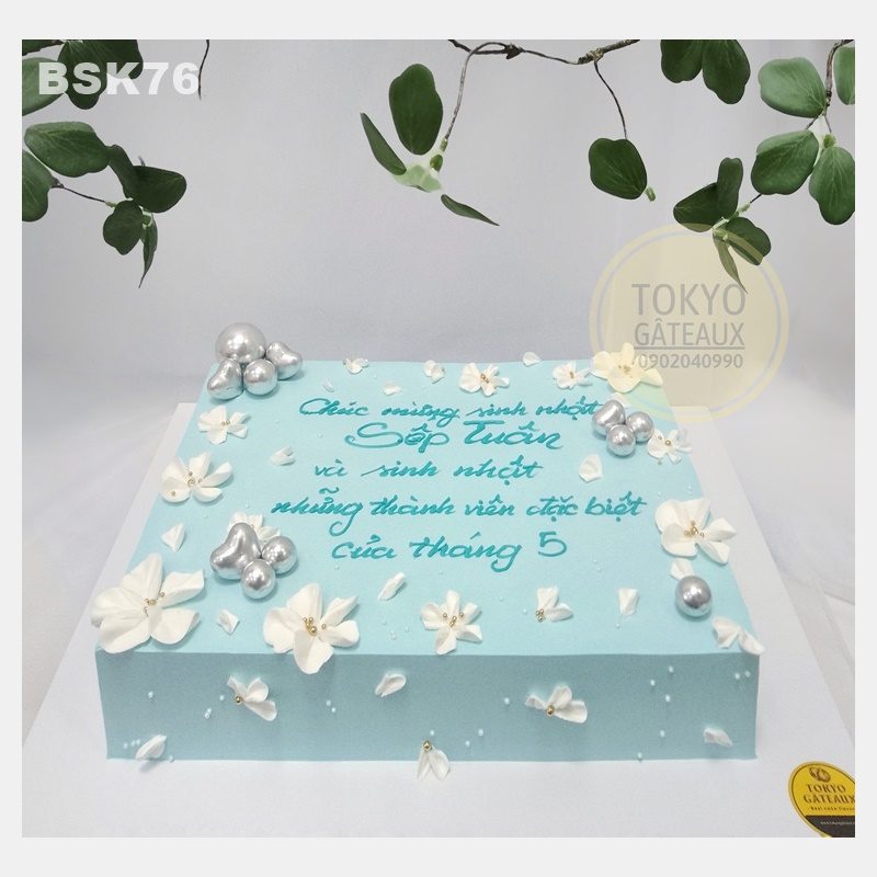 Bánh sinh nhật Hoa Sứ Trắng