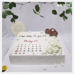 Bánh sinh nhật Hoa Kem Cuốn Lịch