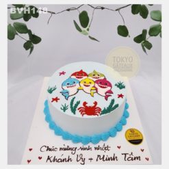 Bánh sinh nhật Baby Sharks