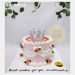 Bánh sinh nhật Vương Miện Công Chúa Hồng