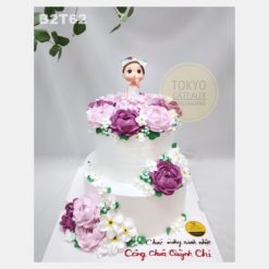 Bánh sinh nhật Búp Bê Hoa Hồng