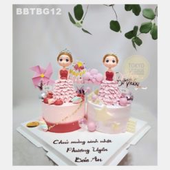 Bánh sinh nhật Công Chúa Váy Hồng