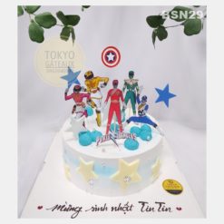 Bánh sinh nhật 5 Anh Em Siêu Nhân