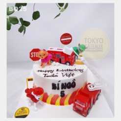 Bánh sinh nhật Chó Cứu Hộ Và Xe Cẩu