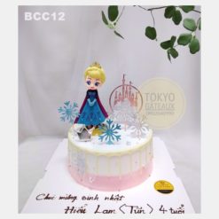 Bánh sinh nhật Công Chúa Elsa Áo Tím