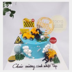 Bánh sinh nhật Cần Cẩu Máy Xúc