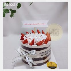 Bánh sinh nhật Red Velvet Nơ Trắng