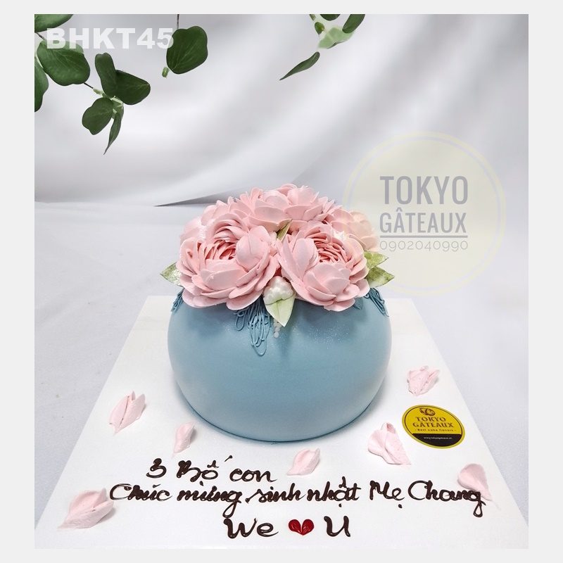 Bánh sinh nhật Bình Hoa Tặng Mẹ