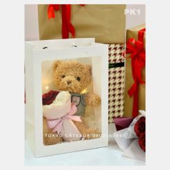 Túi Quà Gấu Và Hoa