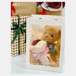 Túi Quà Gấu Và Hoa