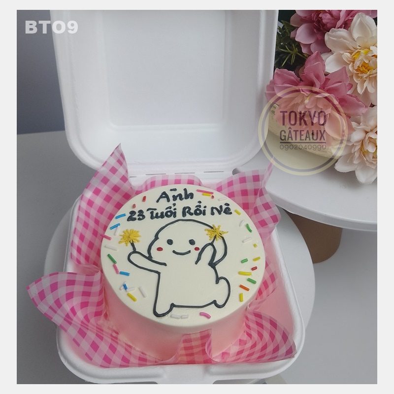 Bento Cake Pháo Nến