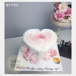 Bánh sinh nhật Trái Tim Hoa Hồng