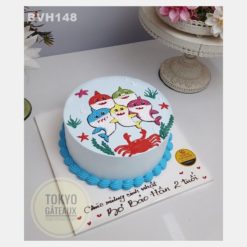 Bánh sinh nhật Baby Sharks
