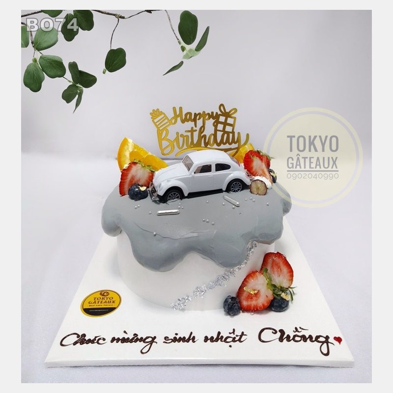 Bánh sinh nhật Oto Dâu Trắng