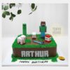 Bánh sinh nhật Vùng Đất Minecraft