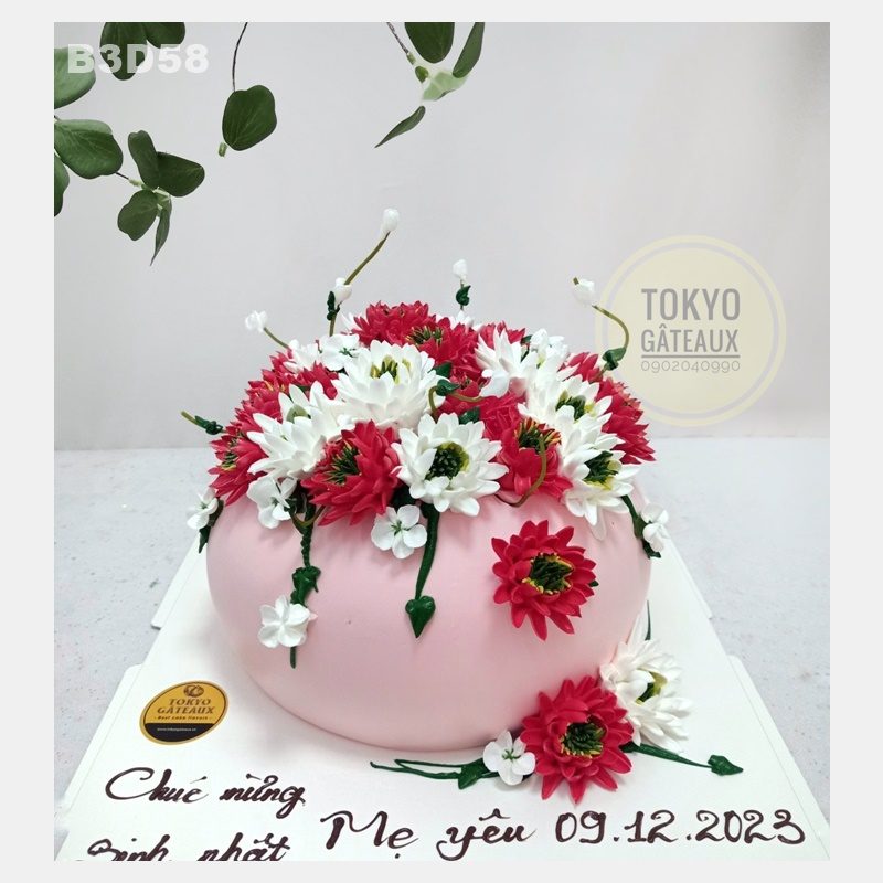 Bánh sinh nhật Bình Hoa Tiểu Cúc