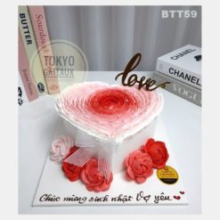 Bánh sinh nhật Trái Tim Hoa Hồng