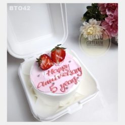 Bento Cake Dâu Anniversary