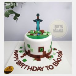 Bánh sinh nhật Thanh Gươm Minecraft