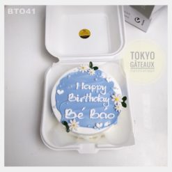 Bento Cake Blue Daisy