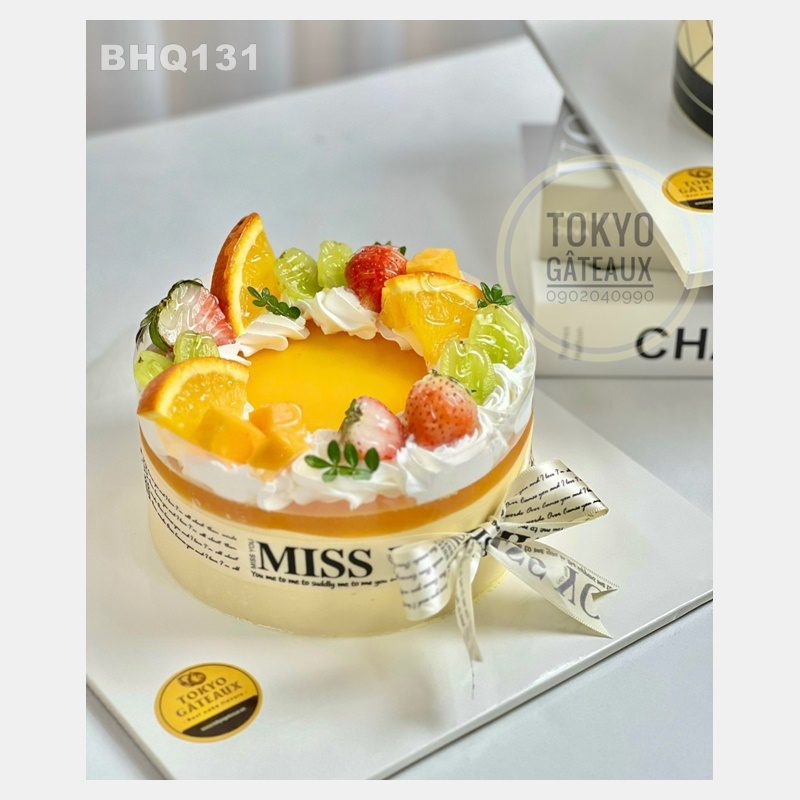 Bánh sinh nhật Mousse Chanh Leo Hoa Quả