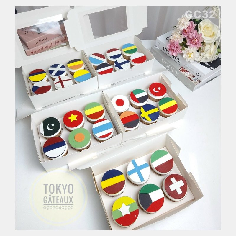 Set Cupcake Flags