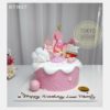 Bánh sinh nhật Em Bé Thiên Thần Tóc Hồng