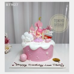Bánh sinh nhật Em Bé Thiên Thần Tóc Hồng