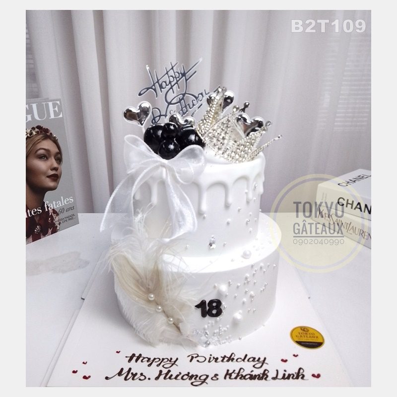 Bánh sinh nhật White Feathers