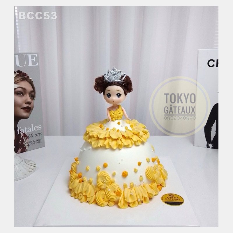 Bánh sinh nhật Công Chúa Váy Kem