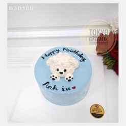 Bánh sinh nhật White Poodle
