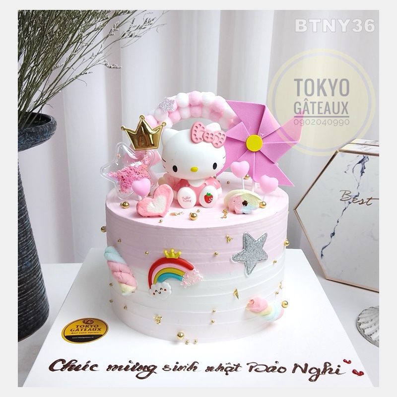 Bánh sinh nhật Hello Kitty Hồng