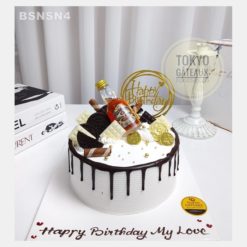 Bánh sinh nhật Rượu Socola Tiền Vàng