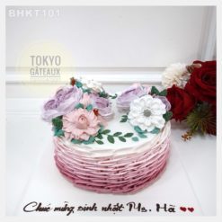 Bánh sinh nhật Giỏ Hoa Mẫu Đơn