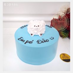 Bánh sinh nhật White Poodle