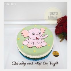 Bánh sinh nhật Voi Con Đáng Yêu