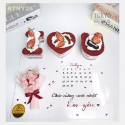 Set bánh sinh nhật I Love You