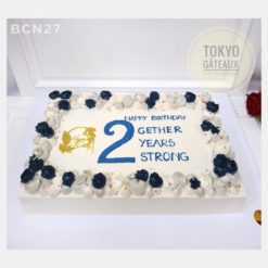 Bánh sinh nhật Hoa Kem Đơn Giản