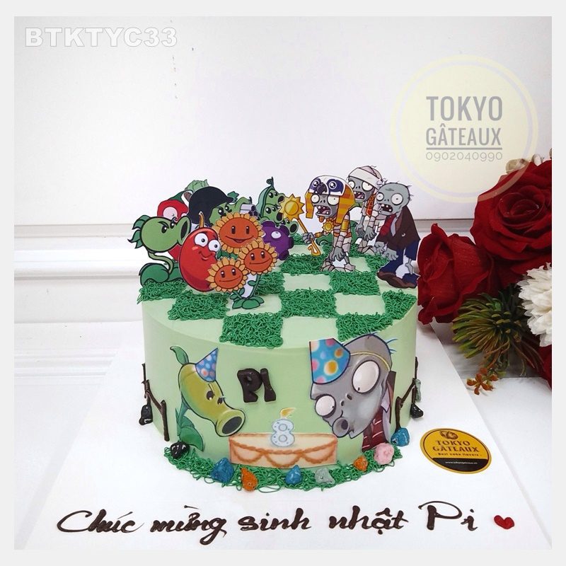 Bánh sinh nhật Plants Vs. Zombies