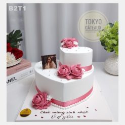 Bánh sinh nhật 2 Tầng Trái Tim