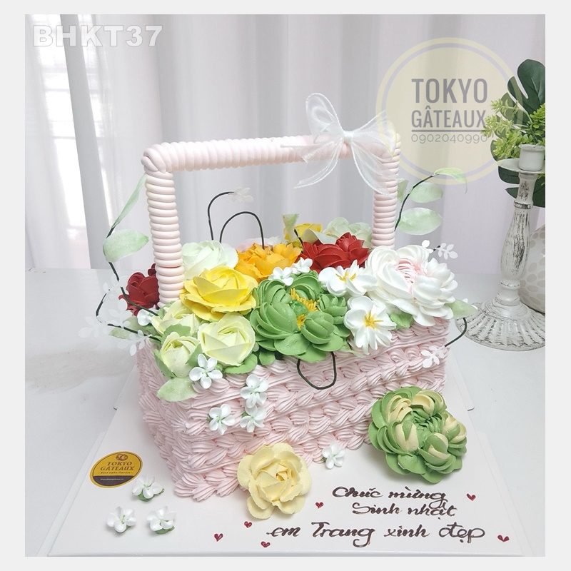 Bánh sinh nhật Lẵng Hoa Xinh